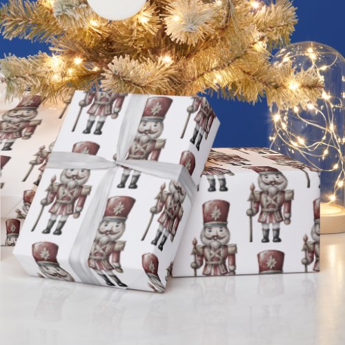 Nutcracker Soldier Captain  Wrapping Paper