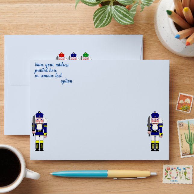 Nutcracker Soldier Christmas  Envelope (Desk)