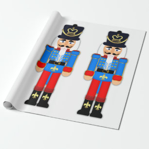 Nutcracker Soldier Matte Wrapping Paper, 30" x 6' Paper