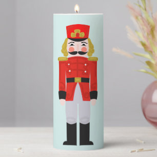 Nutcracker Soldier Pillar Candle