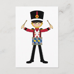 Nutcracker Soldier Playing Drums RSVP Card