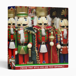 Nutcracker Soldiers Christmas  3 Ring Binder