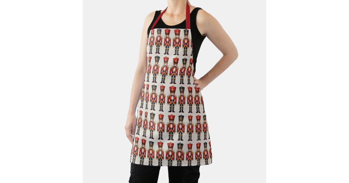 Nutcracker Soldiers Christmas Apron Zazzle