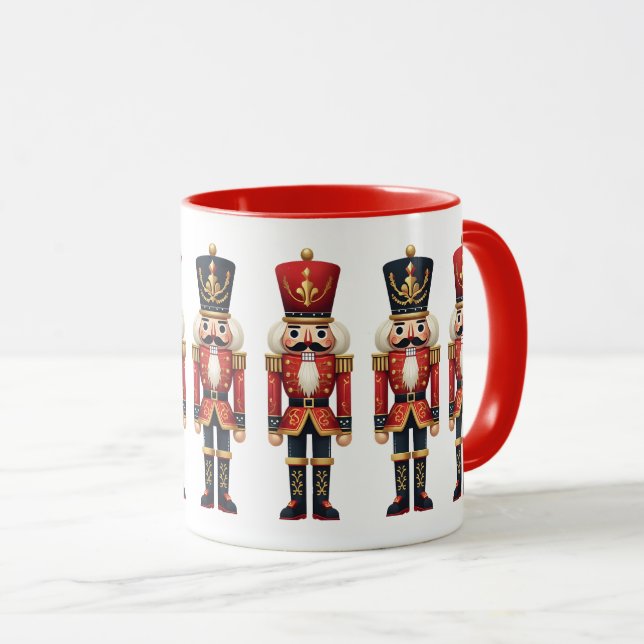 Nutcracker Soldiers Christmas Mug (Front Right)