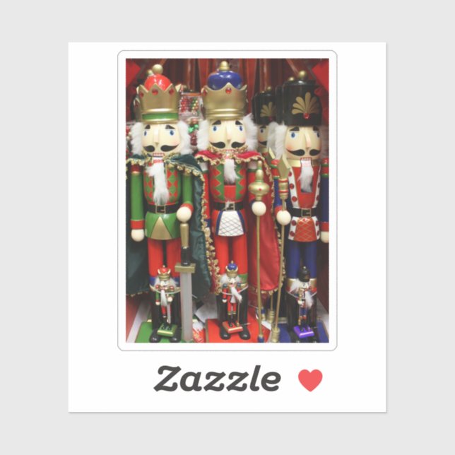 Nutcracker Soldiers Christmas Sticker (Sheet)