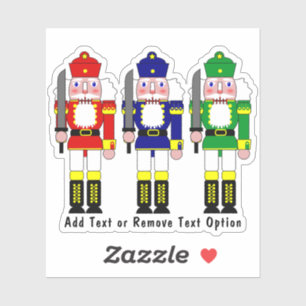 Nutcracker Soldiers Christmas Sticker