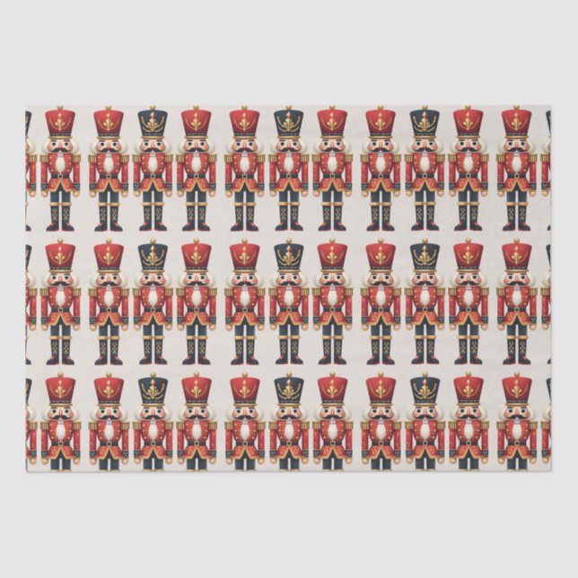 Nutcracker Soldiers Christmas  Tissue Paper (Front)