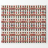 Nutcracker Soldiers Christmas  Wrapping Paper (Flat)