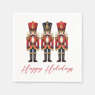 Nutcracker Soldiers Happy Holiday Napkins