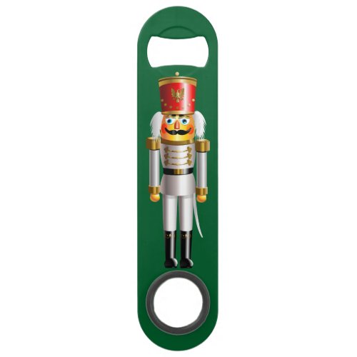 Nutcracker Soldiers In White And Green Uniforms Bar Key