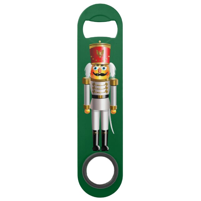 Nutcracker Soldiers In White And Green Uniforms Bar Key (Front)