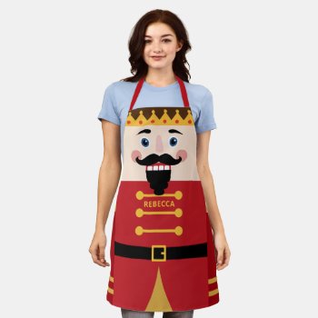 Nutcracker Solider Costume Christmas Funny Apron by UrHomeNeeds at Zazzle