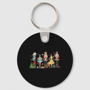 Nutcracker Squad Ballet Dance Christmas Matching F Keychain