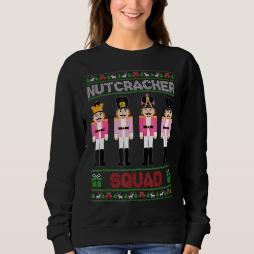 Nutcracker Squad  Ballet Dance Christmas Women Paj Sweatshirt