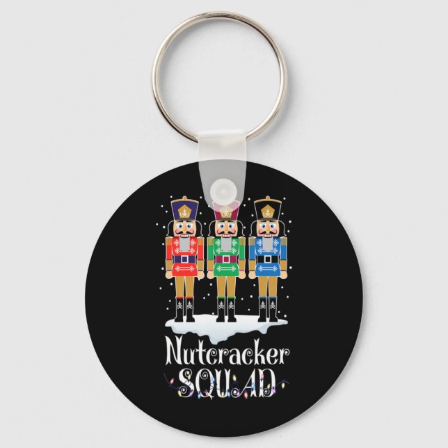 Nutcracker Squad Ballet Dance Christmas Xmas Light Keychain (Front)