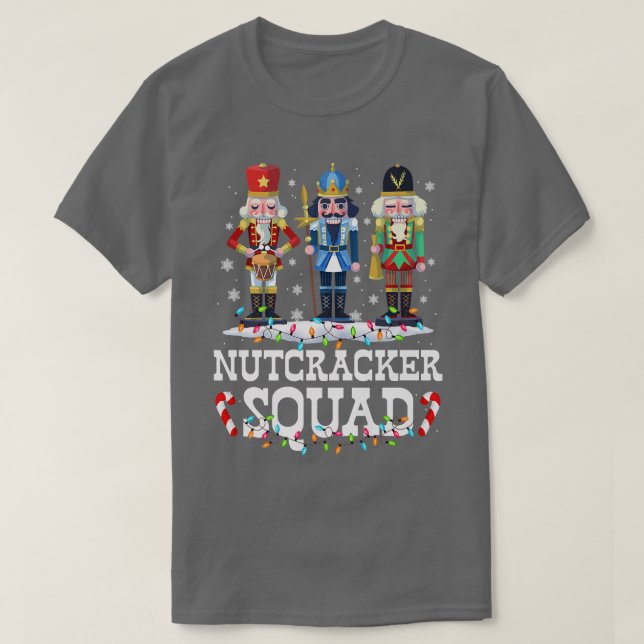 Nutcracker Squad Ballet Dance Christmas Xmas Light T-Shirt (Design Front)
