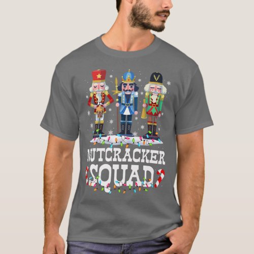 Nutcracker Squad Ballet Dance Christmas Xmas Light T_Shirt
