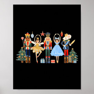 Nutcracker Squad Ballet Dance Matching Family Chri Poster