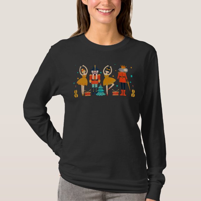 Nutcracker Squad Ballet Dance Matching Family Chri T-Shirt (Front)