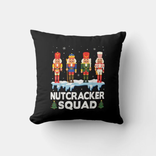 Nutcracker Squad Ballet Dance Matching Family Chri Throw Pillow
