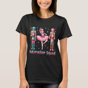 Nutcracker Squad Ballet Dance Merry Christmas Wome T-Shirt