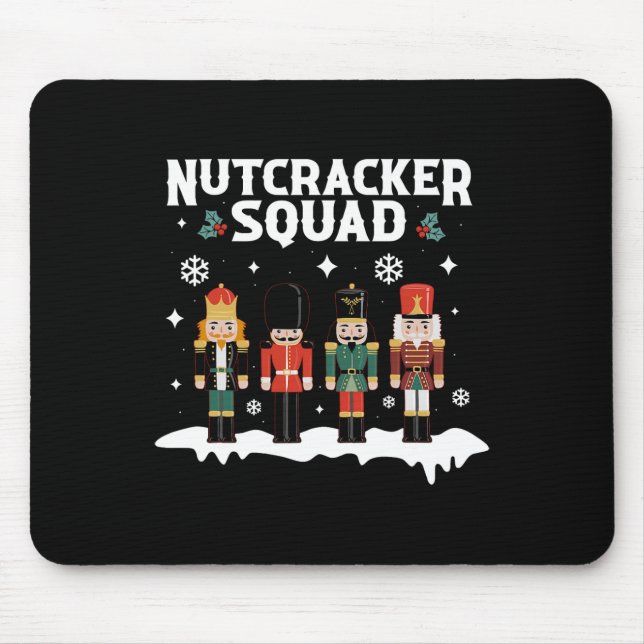 Nutcracker Squad Family Matching Christmas For Men Mouse Pad (Front)