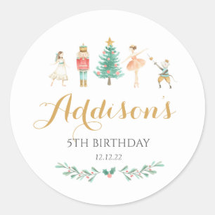 Nutcracker Sticker,  Sugar Plum Fairy Sticker, Classic Round Sticker