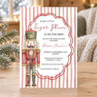 Nutcracker Stripes Winter Ballet Baby Shower