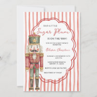 Nutcracker Stripes Winter Ballet Baby Shower