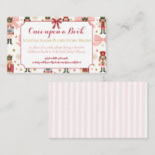 Nutcracker Sugar Plum Baby Shower Books For Baby Enclosure Card