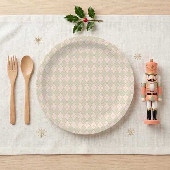 Nutcracker Sugar Plum Fairy Argyle Tableware Paper Plates (Nutcracker Sugar Plum Fairy Argyle Tableware Paper Plates)