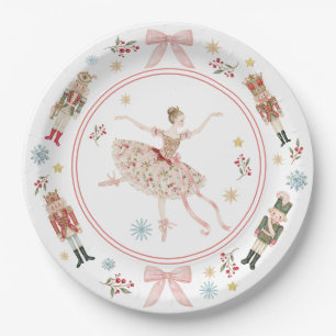 Nutcracker Sugar Plum Fairy Baby Shower Paper Plates