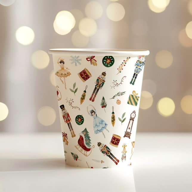 Nutcracker sugar plum fairy birthday party paper cups (Creator Uploaded)