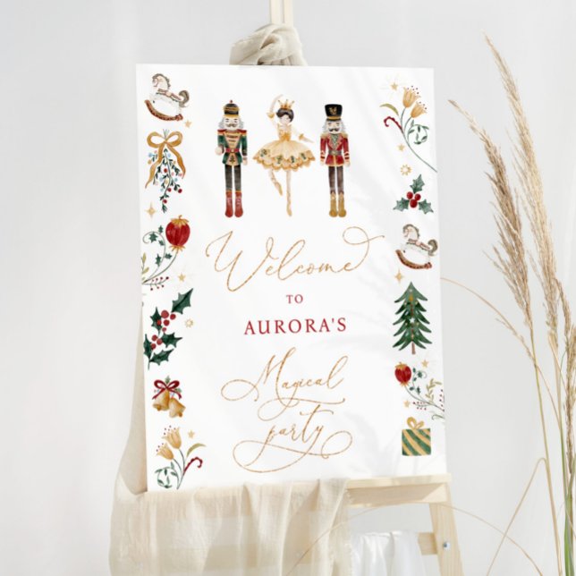 Nutcracker sugar plum fairy birthday welcome foam board (Creator Uploaded)