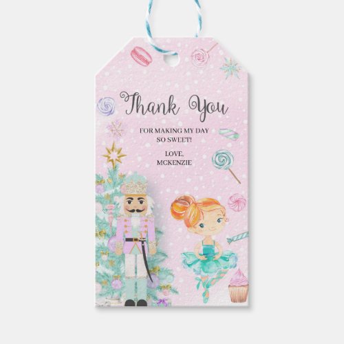 Nutcracker Sugar Plum Fairy Favor Tag