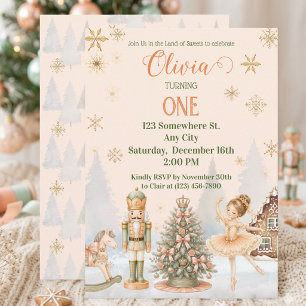 Nutcracker Sugar Plum Fairy Land of sweet Birthday Invitation