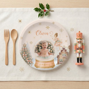Nutcracker Sugar Plum Fairy Photo Tableware Paper Plates