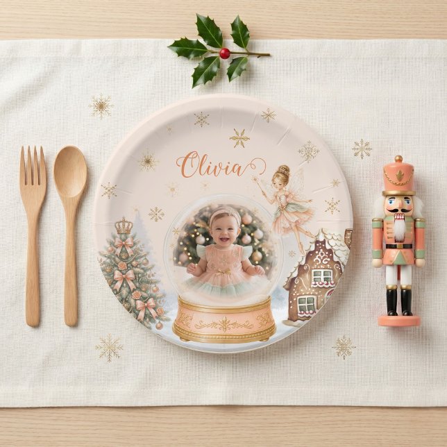 Nutcracker Sugar Plum Fairy Photo Tableware Paper Plates (Nutcracker Sugar Plum Fairy Photo Tableware Paper Plates)