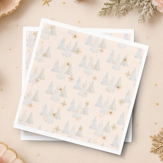 Nutcracker Sugar Plum Fairy Pine Tree Pattern Napkins (Nutcracker Sugar Plum Fairy Pine Tree Pattern)