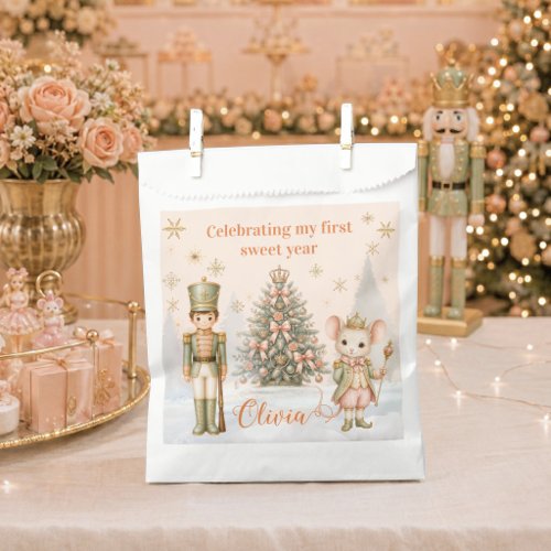 Nutcracker Sugar Plum Fairy Soldier Mouse Favor Bag