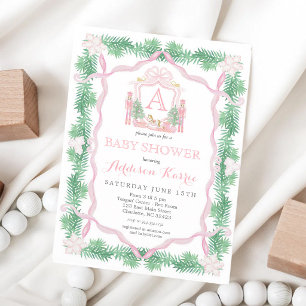 Nutcracker Sugar Plum Girl Baby Shower Invitation