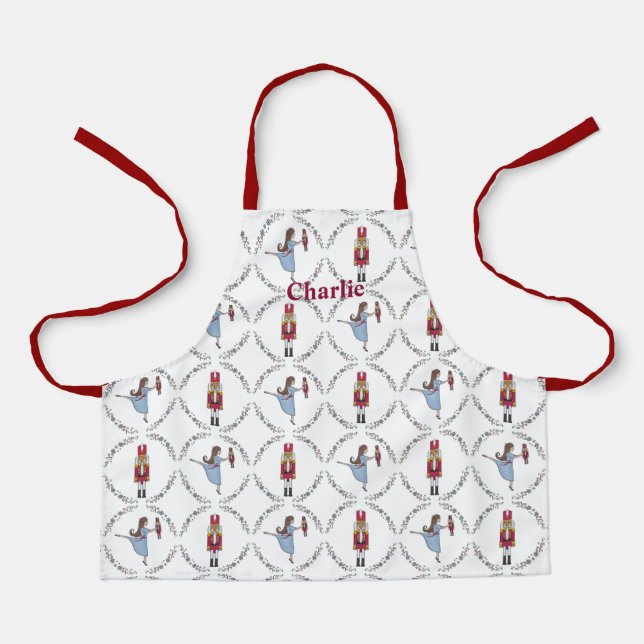 Nutcracker Suite Ballet Classic Christmas Apron (Front)