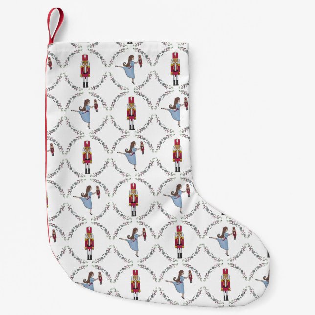 Nutcracker Suite Ballet Classic Christmas Small Christmas Stocking (Front)