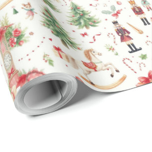 Nutcracker Suite Sweets Ballet Watercolor Wrapping Paper