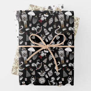 Nutcracker Suite Trio Christmas Wrapping Paper
