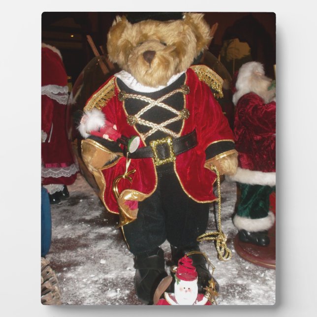 Nutcracker Teddy Bear Christmas Collection Plaque (Front)