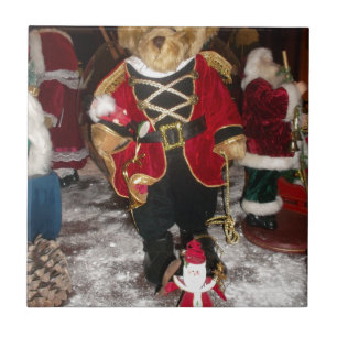 Nutcracker Teddy Bear Christmas Collection Tile