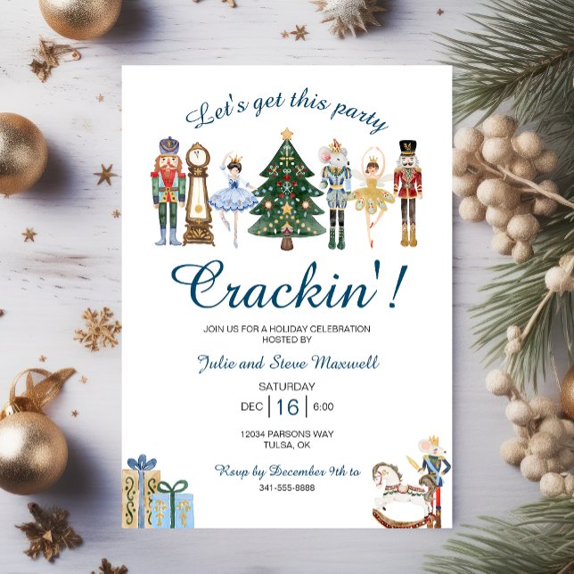 Nutcracker Theme Christmas Party Invitation (Creator Uploaded)