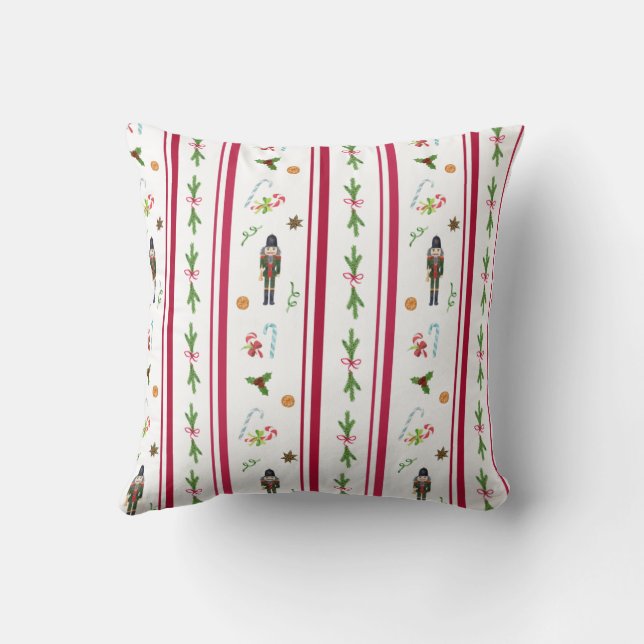 Nutcracker Throw Pillow (Back)