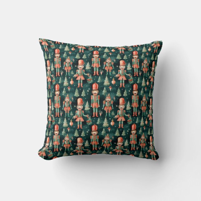 Nutcracker Throw Pillow (Front)